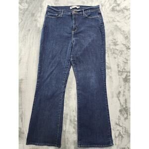 Levi's 512 Perfectly Slimming High Rise Bootcut Jeans Size 16 Blue Stretch Denim